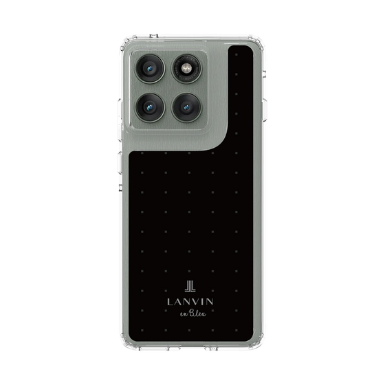 スリムプロテクションケース［ LANVIN en Bleu Tiny dots Black - ランバン ドット ブラック ］