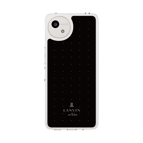 スリムプロテクションケース［ LANVIN en Bleu Tiny dots Black - ランバン ドット ブラック ］