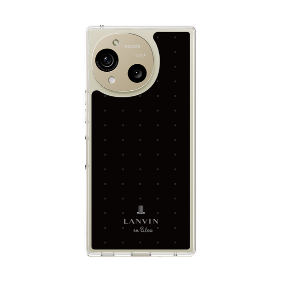 スリムプロテクションケース［ LANVIN en Bleu Tiny dots Black - ランバン ドット ブラック ］