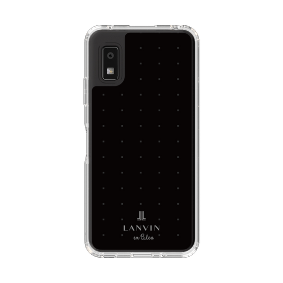 スリムプロテクションケース［ LANVIN en Bleu Tiny dots Black - ランバン ドット ブラック ］