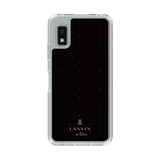 スリムプロテクションケース［ LANVIN en Bleu Tiny dots Black - ランバン ドット ブラック ］