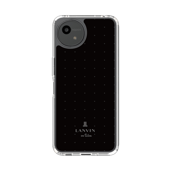 スリムプロテクションケース［ LANVIN en Bleu Tiny dots Black - ランバン ドット ブラック ］