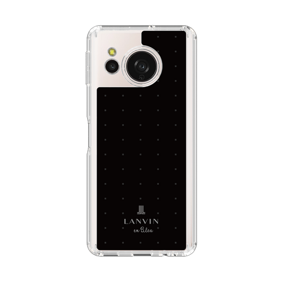 スリムプロテクションケース［ LANVIN en Bleu Tiny dots Black - ランバン ドット ブラック ］