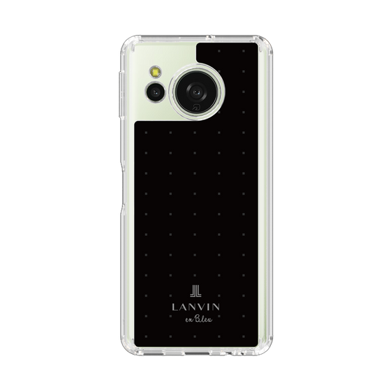 スリムプロテクションケース［ LANVIN en Bleu Tiny dots Black - ランバン ドット ブラック ］