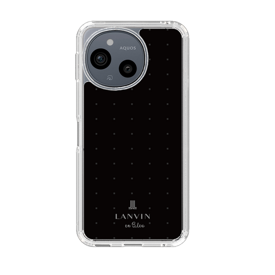 スリムプロテクションケース［ LANVIN en Bleu Tiny dots Black - ランバン ドット ブラック ］