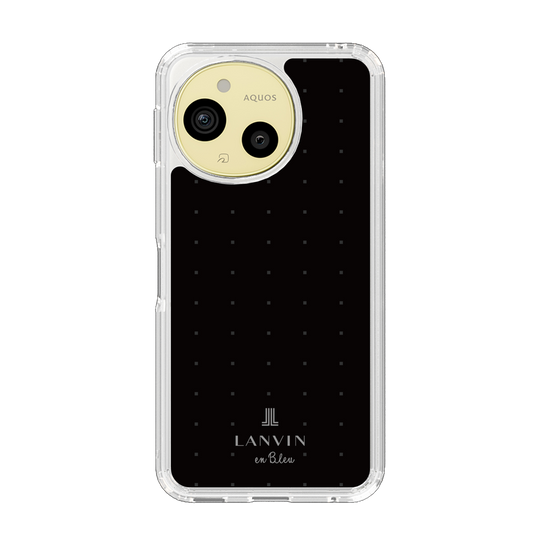 スリムプロテクションケース［ LANVIN en Bleu Tiny dots Black - ランバン ドット ブラック ］