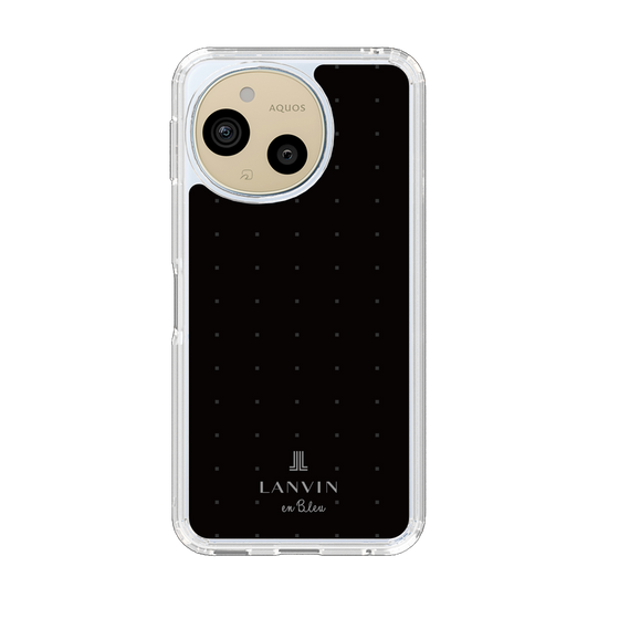 スリムプロテクションケース［ LANVIN en Bleu Tiny dots Black - ランバン ドット ブラック ］