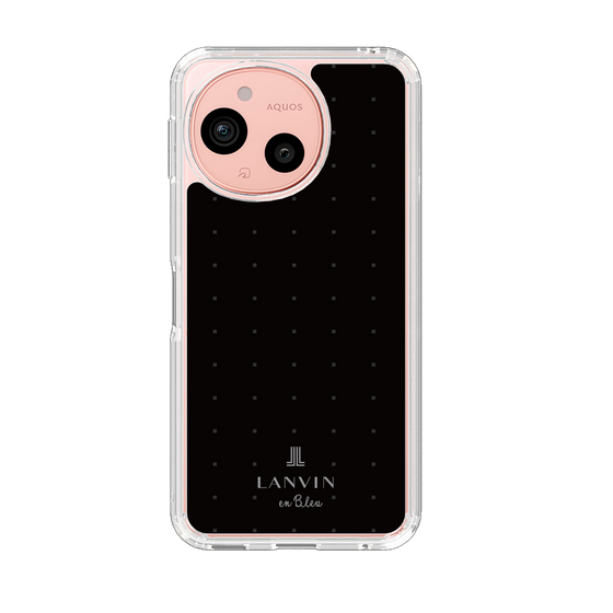 スリムプロテクションケース［ LANVIN en Bleu Tiny dots Black - ランバン ドット ブラック ］