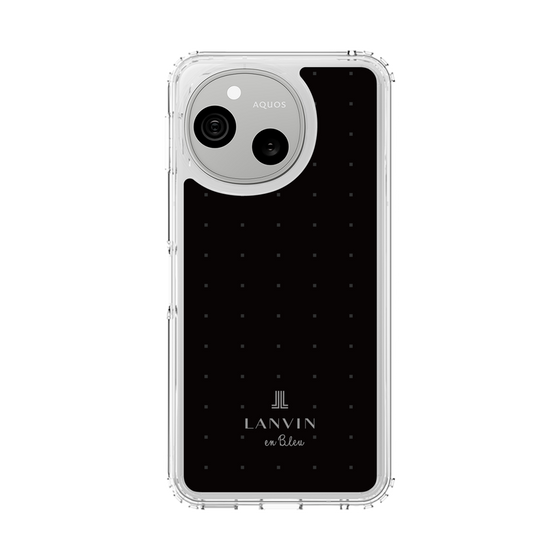 スリムプロテクションケース［ LANVIN en Bleu Tiny dots Black - ランバン ドット ブラック ］