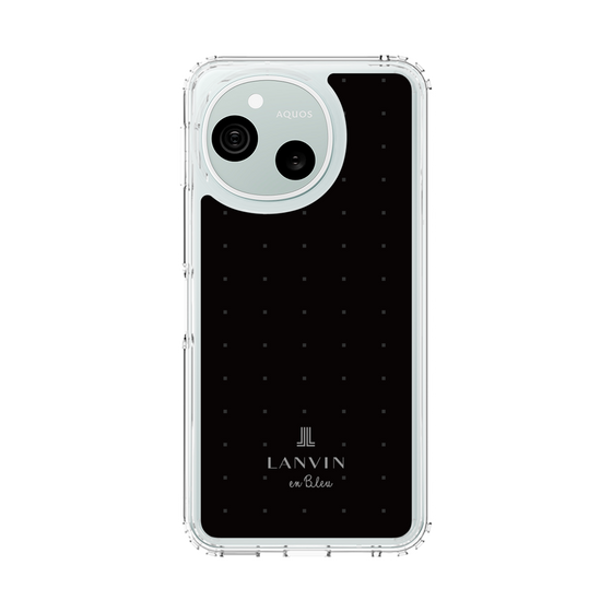 スリムプロテクションケース［ LANVIN en Bleu Tiny dots Black - ランバン ドット ブラック ］