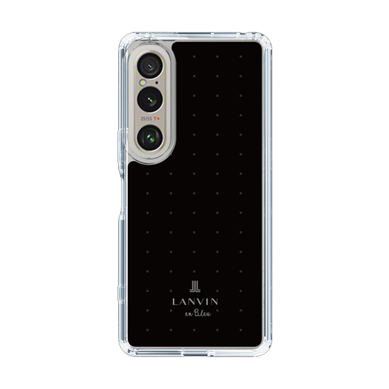 スリムプロテクションケース［ LANVIN en Bleu Tiny dots Black - ランバン ドット ブラック ］