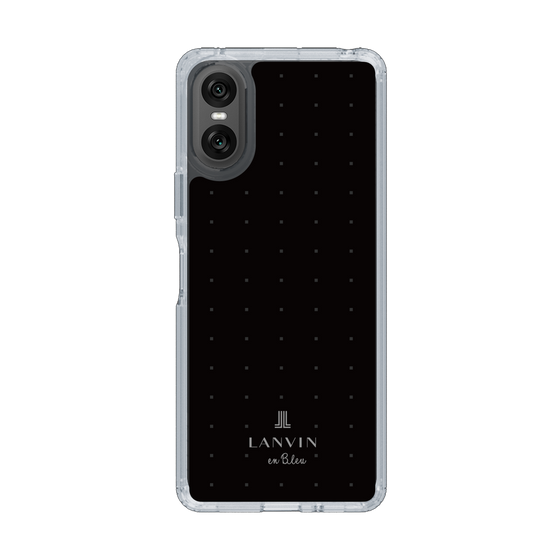 スリムプロテクションケース［ LANVIN en Bleu Tiny dots Black - ランバン ドット ブラック ］