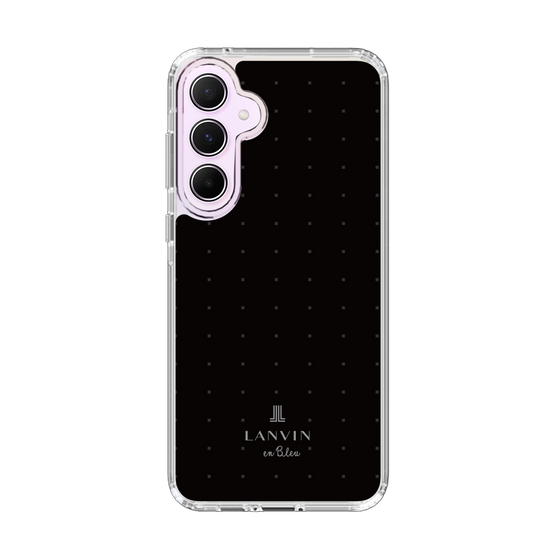 スリムプロテクションケース［ LANVIN en Bleu Tiny dots Black - ランバン ドット ブラック ］