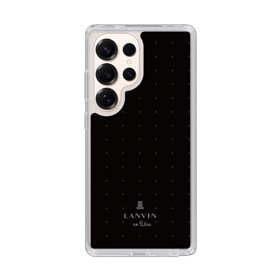 スリムプロテクションケース［ LANVIN en Bleu Tiny dots Black - ランバン ドット ブラック ］