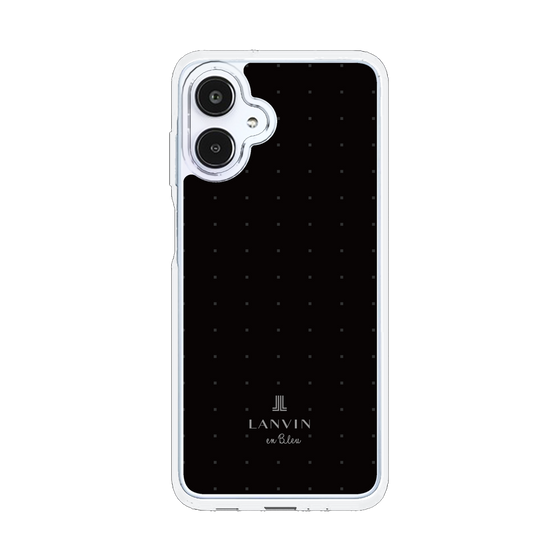 スリムプロテクションケース［ LANVIN en Bleu Tiny dots Black - ランバン ドット ブラック ］