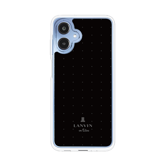 スリムプロテクションケース［ LANVIN en Bleu Tiny dots Black - ランバン ドット ブラック ］