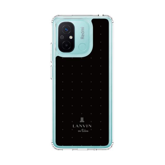 スリムプロテクションケース［ LANVIN en Bleu Tiny dots Black - ランバン ドット ブラック ］