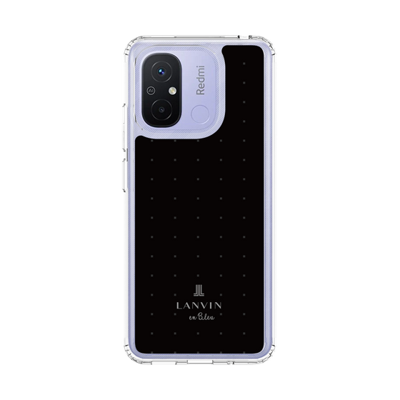 スリムプロテクションケース［ LANVIN en Bleu Tiny dots Black - ランバン ドット ブラック ］