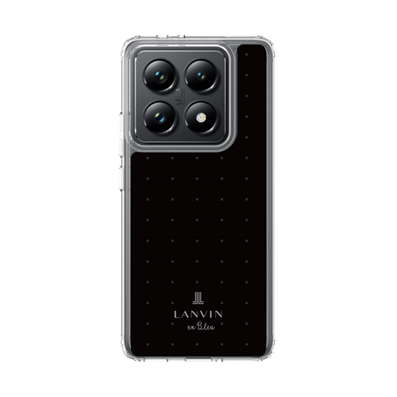 スリムプロテクションケース［ LANVIN en Bleu Tiny dots Black - ランバン ドット ブラック ］