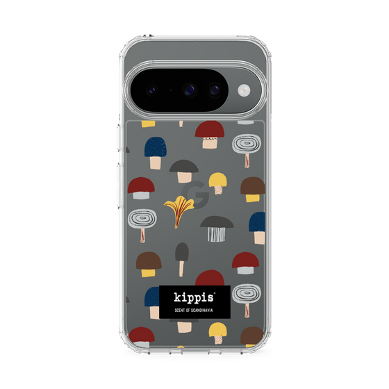 スリムプロテクションケース［ kippis® - Sienet - キノコ ］