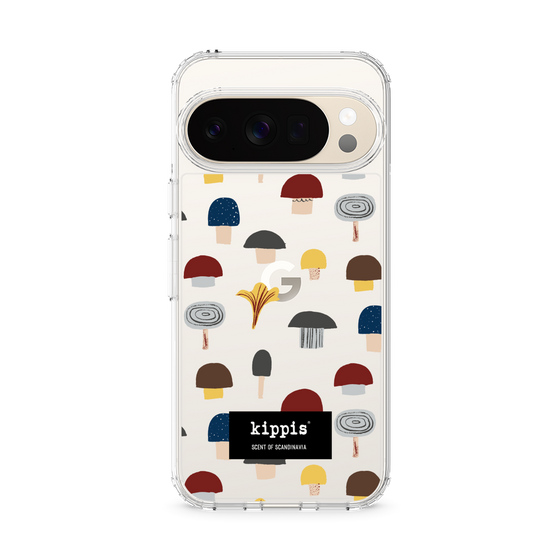 スリムプロテクションケース［ kippis® - Sienet - キノコ ］