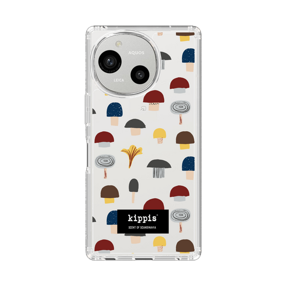 スリムプロテクションケース［ kippis® - Sienet - キノコ ］