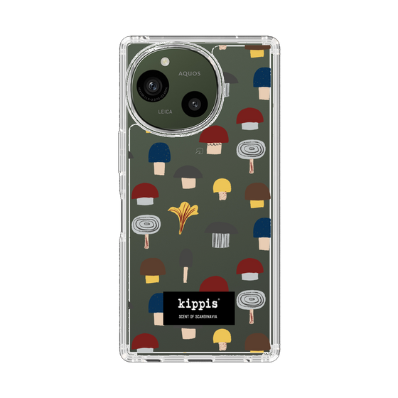スリムプロテクションケース［ kippis® - Sienet - キノコ ］