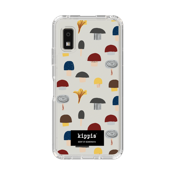 スリムプロテクションケース［ kippis® - Sienet - キノコ ］