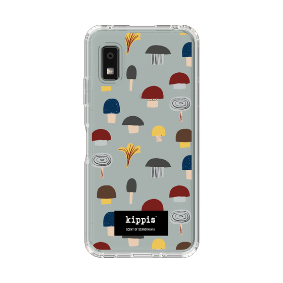 スリムプロテクションケース［ kippis® - Sienet - キノコ ］