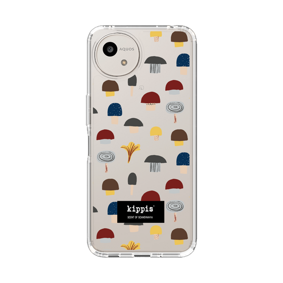 スリムプロテクションケース［ kippis® - Sienet - キノコ ］