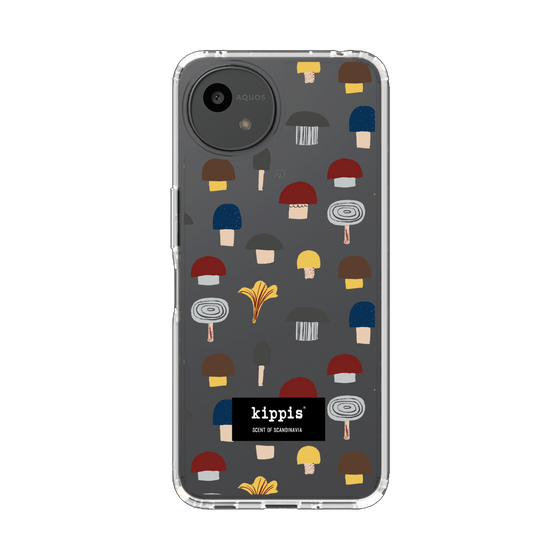 スリムプロテクションケース［ kippis® - Sienet - キノコ ］