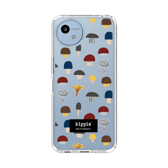 スリムプロテクションケース［ kippis® - Sienet - キノコ ］
