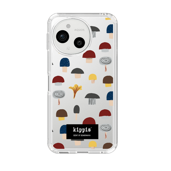 スリムプロテクションケース［ kippis® - Sienet - キノコ ］