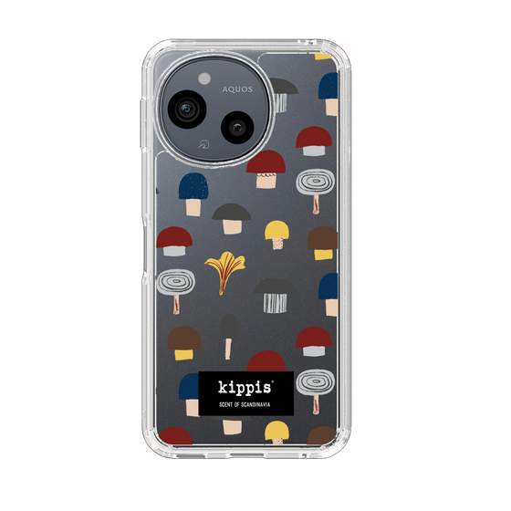 スリムプロテクションケース［ kippis® - Sienet - キノコ ］