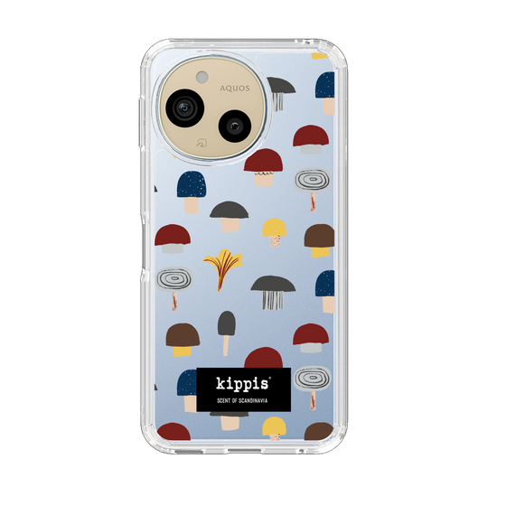 スリムプロテクションケース［ kippis® - Sienet - キノコ ］