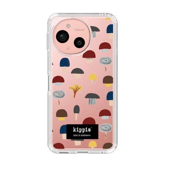 スリムプロテクションケース［ kippis® - Sienet - キノコ ］
