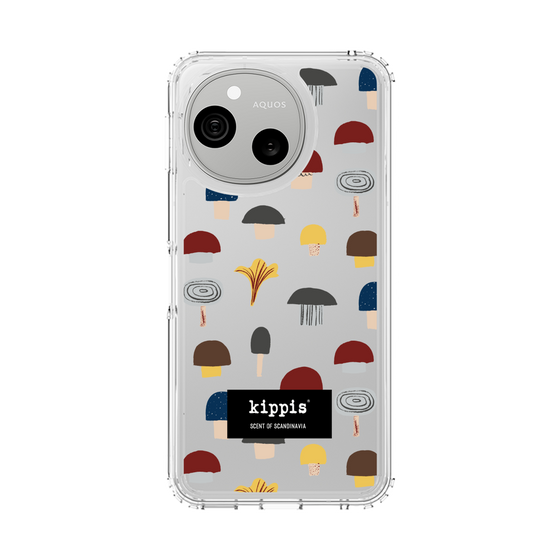 スリムプロテクションケース［ kippis® - Sienet - キノコ ］