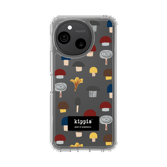 スリムプロテクションケース［ kippis® - Sienet - キノコ ］