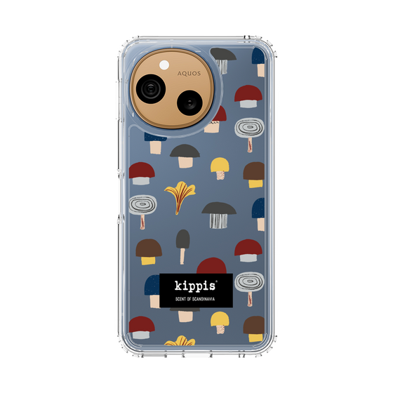 スリムプロテクションケース［ kippis® - Sienet - キノコ ］