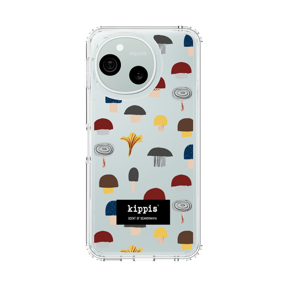 スリムプロテクションケース［ kippis® - Sienet - キノコ ］