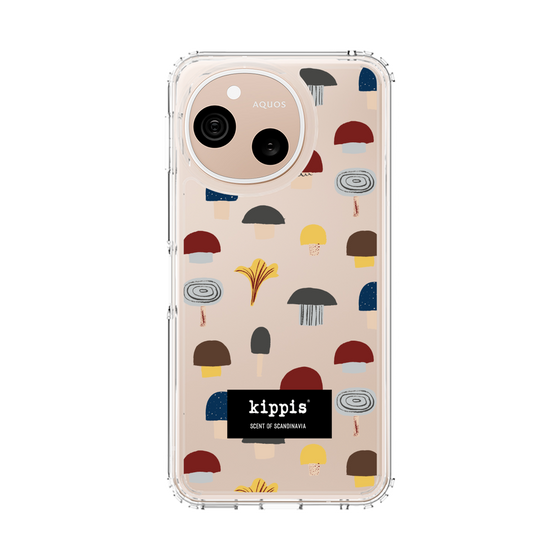 スリムプロテクションケース［ kippis® - Sienet - キノコ ］