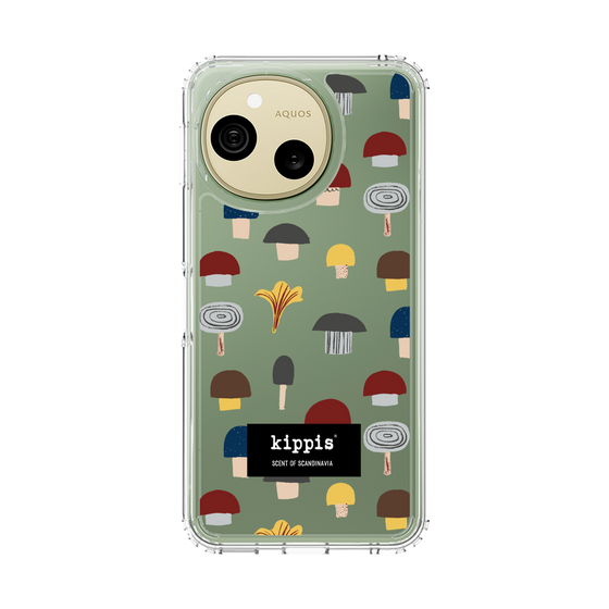 スリムプロテクションケース［ kippis® - Sienet - キノコ ］