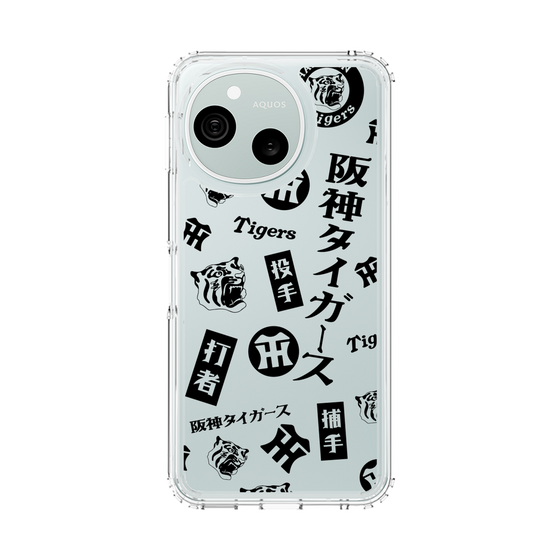 スリムプロテクションケース［ 阪神タイガース - レトロ風デザインパターン ］