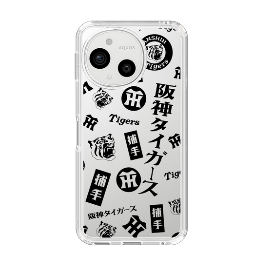 スリムプロテクションケース［ 阪神タイガース - レトロ風デザインパターン - 捕手 ］