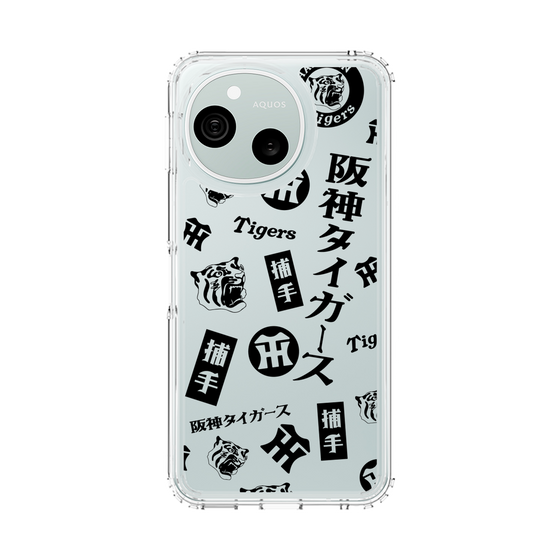 スリムプロテクションケース［ 阪神タイガース - レトロ風デザインパターン - 捕手 ］