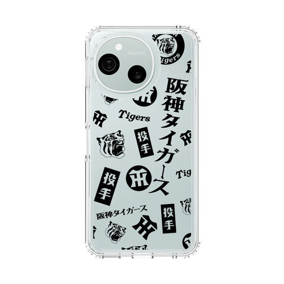 スリムプロテクションケース［ 阪神タイガース - レトロ風デザインパターン - 投手 ］