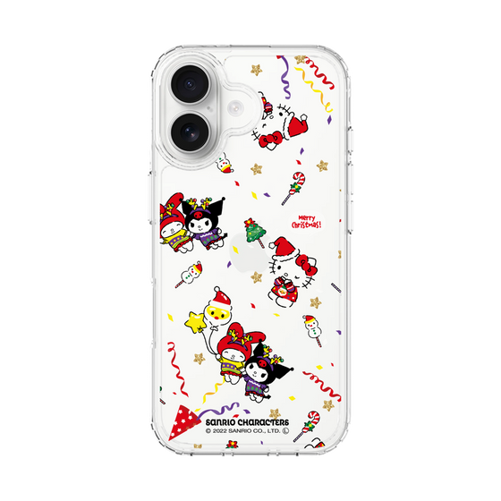 スリムプロテクションケース［ ハローキティ＆マイメロディ＆クロミ - Xmas - パターン ］