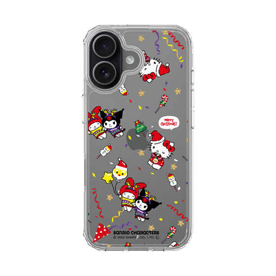 スリムプロテクションケース［ ハローキティ＆マイメロディ＆クロミ - Xmas - パターン ］