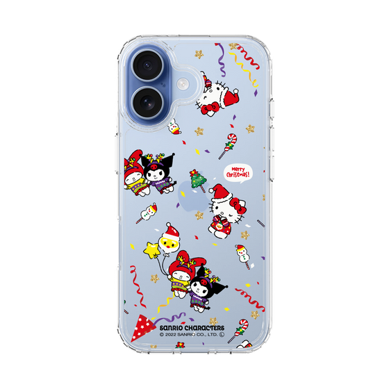 スリムプロテクションケース［ ハローキティ＆マイメロディ＆クロミ - Xmas - パターン ］