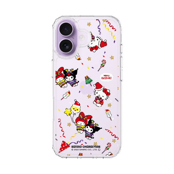 スリムプロテクションケース［ ハローキティ＆マイメロディ＆クロミ - Xmas - パターン ］